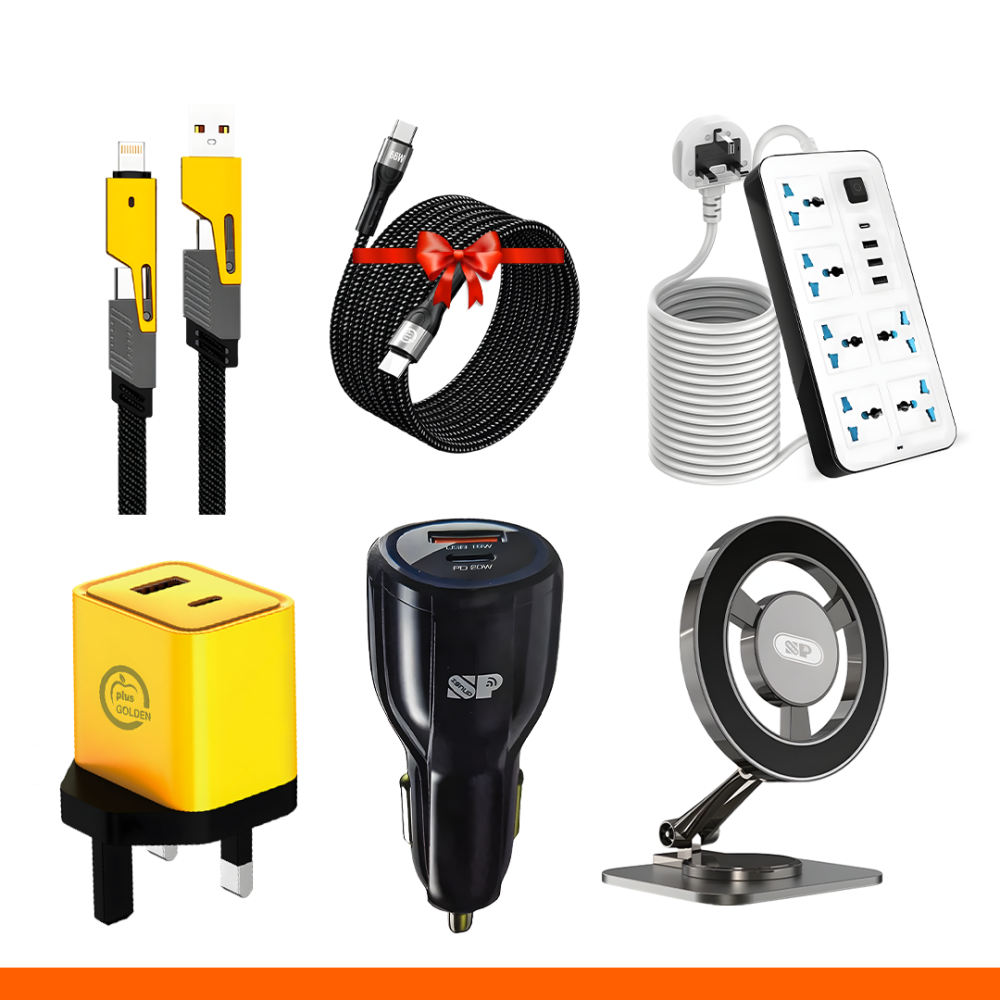 1cd6b6ef-ee68-4465-9937-7f95ce43806a-1000x1000-ojCsIhyd9gKBDOeScgn3Ti27ymTkiuRFst3Wc3T3 عرض الشحن الذكي (توصيلة + شاحن سيارة + استاند + شاحن جداري + كيابل) - الصورة 1