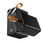 باوربنك 80 الف مع كيابل مدمجة و 3 منافذ شحن واضاءة